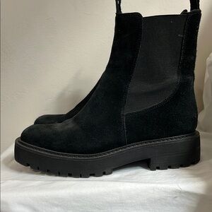 Sam Edelman Black Suede Women's Laguna Chelsea Boots